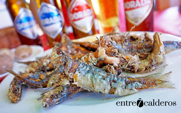 Sardinas y cerveza, Kiosco El Socorro./ Manuel Expósito