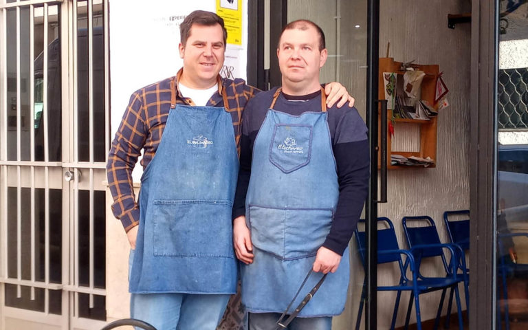 Juanma y Miguel, los precursores del concurso . Cedida. entre7calderos.