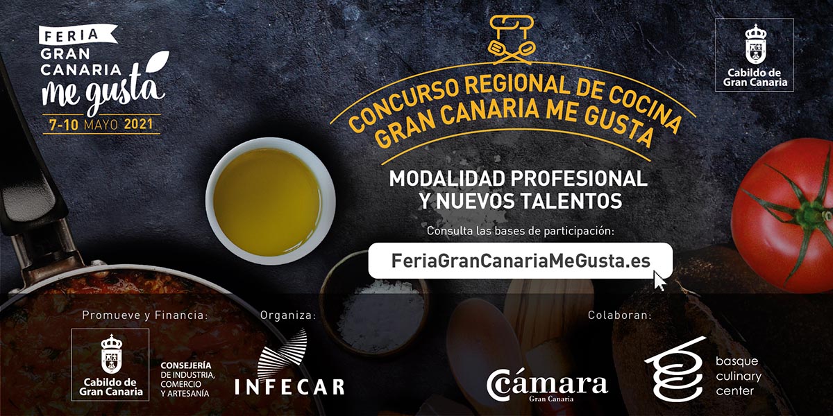 El plazo para inscribirse en el I Concurso Regional de Cocina Gran Canaria Me Gusta está abierto hasta el miércoles