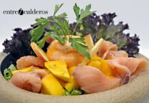 Ensalada de manzana manga y salmón. | © Manuel Expósito.