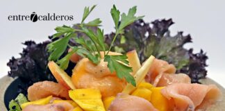 Ensalada de manzana manga y salmón. | © Manuel Expósito.