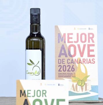 Canary Oil arbequina-hojiblanca, de Fuerteventura, mejor aceite de oliva virgen extra de Canarias en Agrocanarias 2026