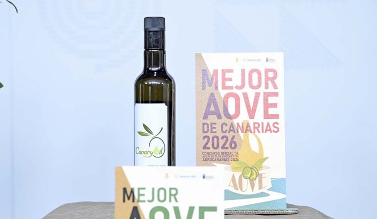 Canary Oil arbequina-hojiblanca, de Fuerteventura, mejor aceite de oliva virgen extra de Canarias en Agrocanarias 2026