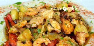 Revuelto de pulpo y gambas. | © Manuel Expósito.