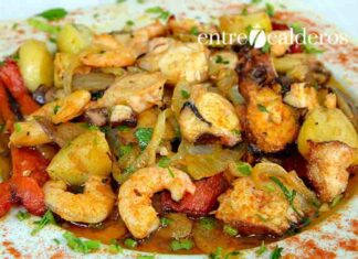 Revuelto de pulpo y gambas. | © Manuel Expósito.